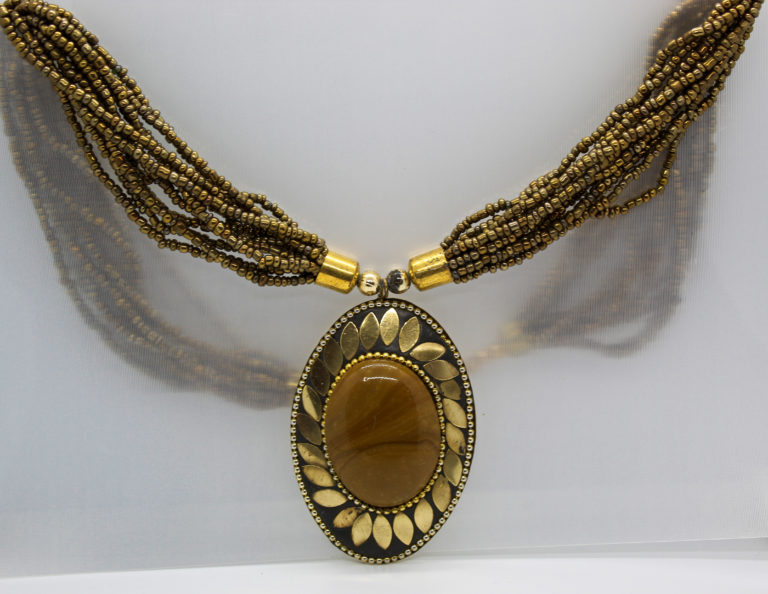 Brown Pendant Necklace