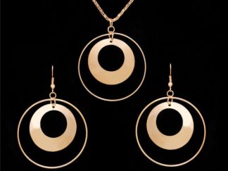 Circle necklace jewel set