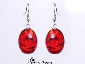 Clear stone Drop Erring Red1