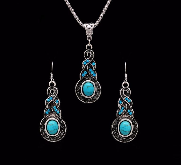Blue Jewellery Set